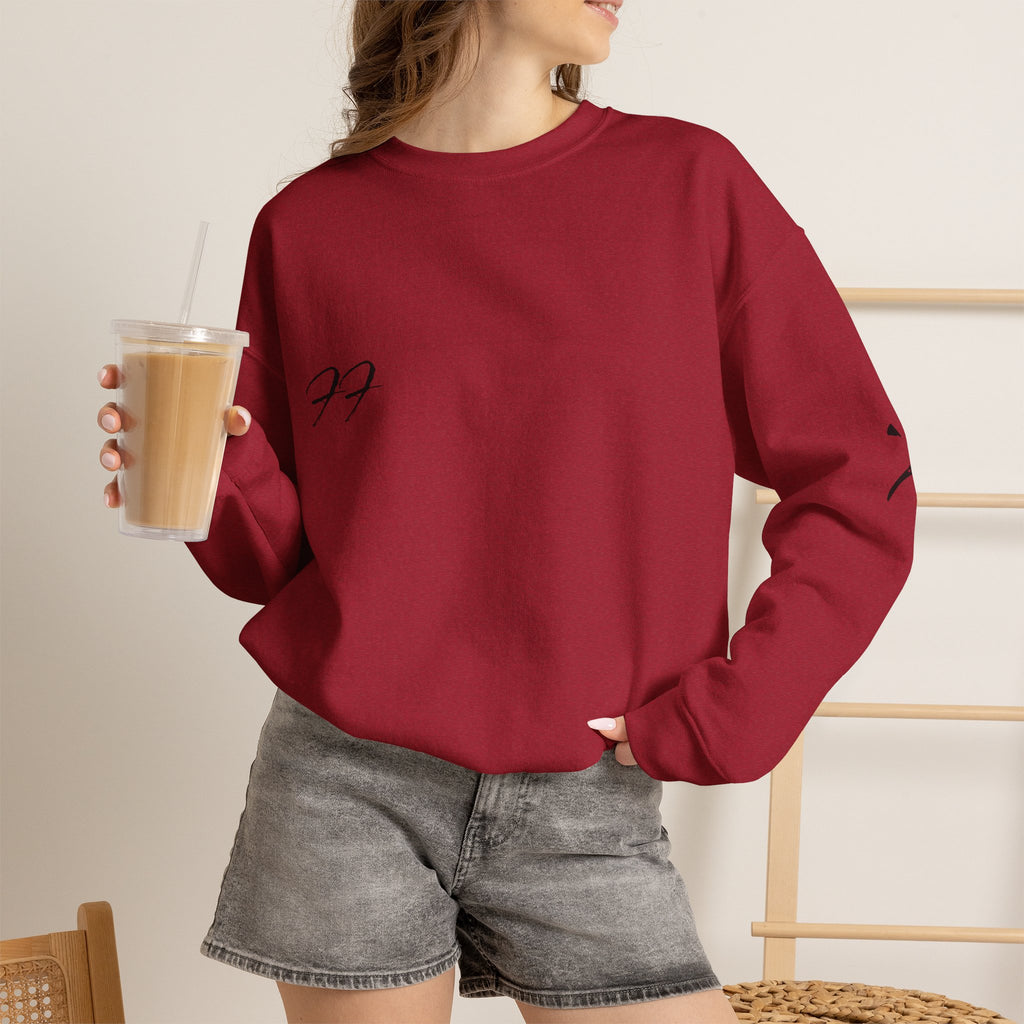 Fall Fashion Red Crewneck